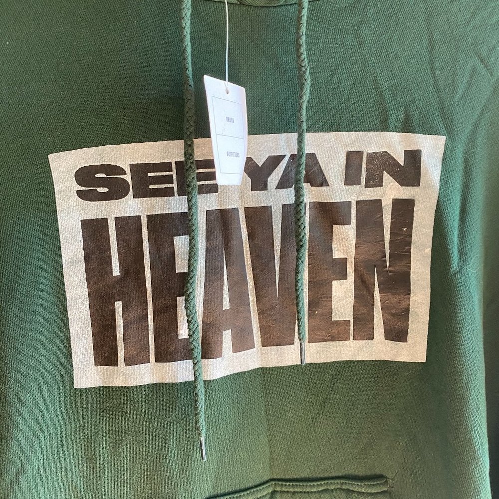 SILENCE + NOISE Large SEE YA IN HEAVEN Hoodie NEW - Picture 3 of 7